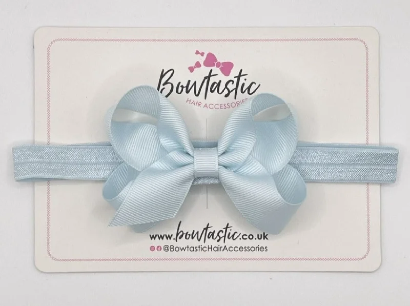 luxurious hairpins for special events-3.5 Inch Baby Headband - Blue Vapor