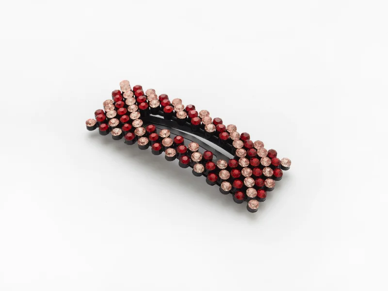 wedding hair combs with pearls-Anne Clip Rose