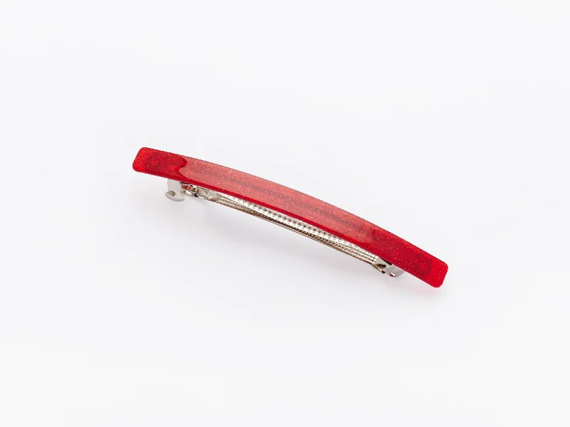 modern hair accessories for sleek hairstyles-Candice Clip in Red Glitter