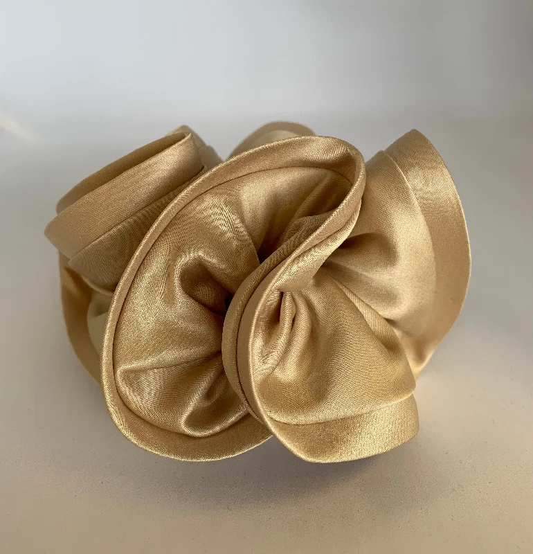 satin ribbon hair accessories for brides-Deluxe Satin Scrunchie