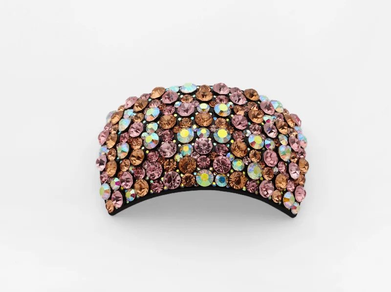 colorful rhinestone headbands for party wear-Isla Clip Pink