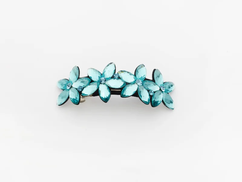 trendy metal hair clips for sleek styles-Austin Clip Blue