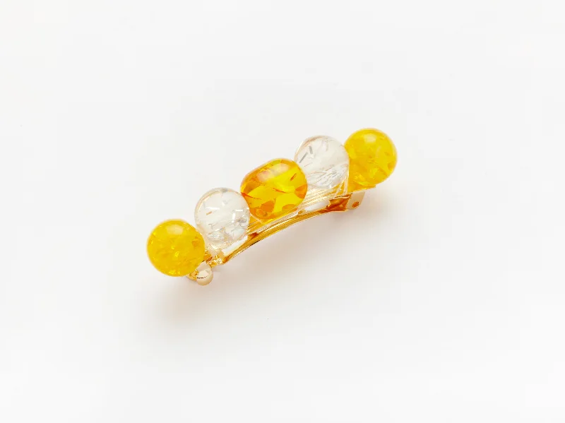 unique hair accessories for fashion-forward looks-Lulu Barrette in Amber