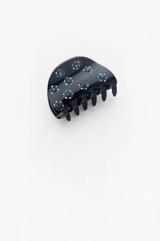 elegant vintage hair clips for special events-Millie Clip Navy