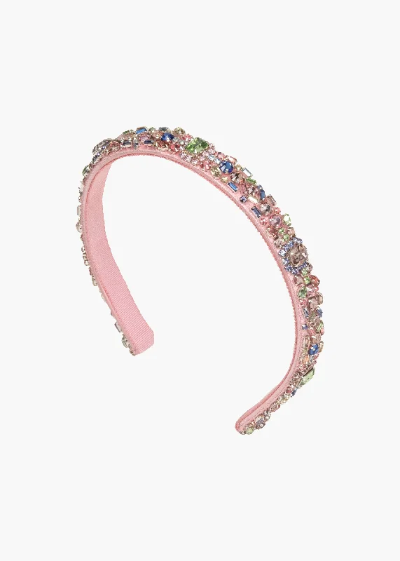 satin ribbon hairbands for classy styling-Mira Headband -- Pastel Multi