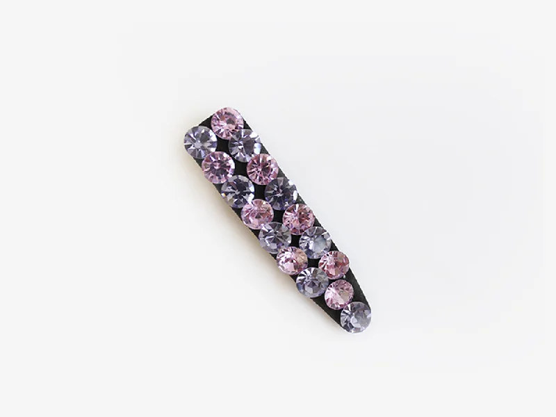 modern crystal hairpins for weddings-Monique Clip in Purple