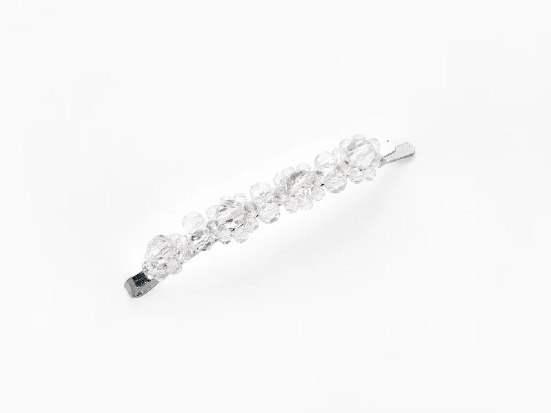 sparkling clips for evening hairdos-Naomi Clip in Clear