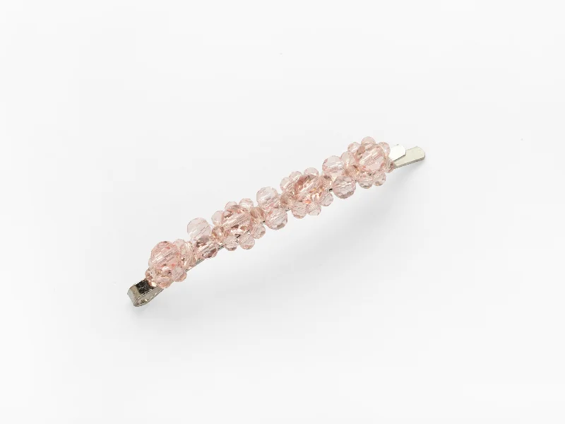 colorful crystal hairbands for vibrant looks-Naomi Clip in Pink