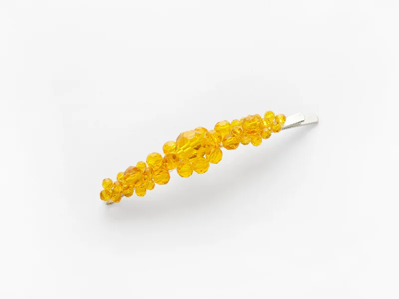 minimalist pearl hairpins for chic style-Penelope Clip in Yellow