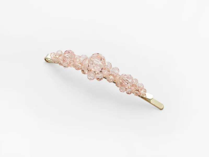 luxury headbands for bridesmaids-Penelope Clip Pink