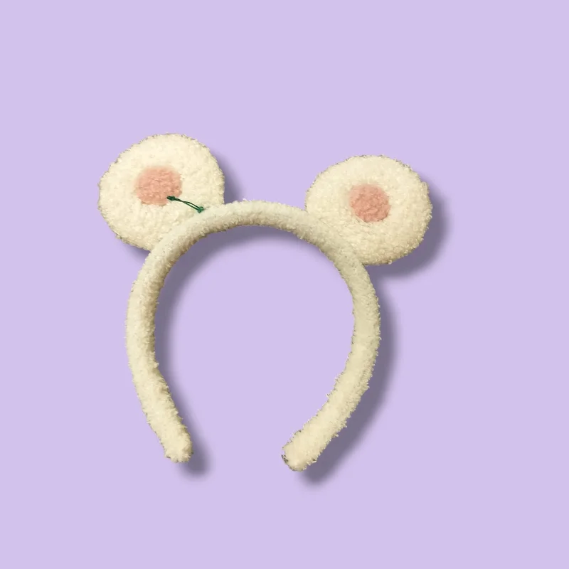 unique hair accessories for fashion-forward looks-Round Shape Soft Cotton Hairband.