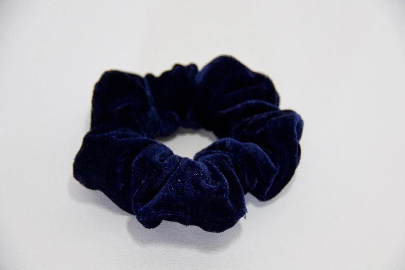 luxury headbands for bridesmaids-Plain Velvet Scrunchies