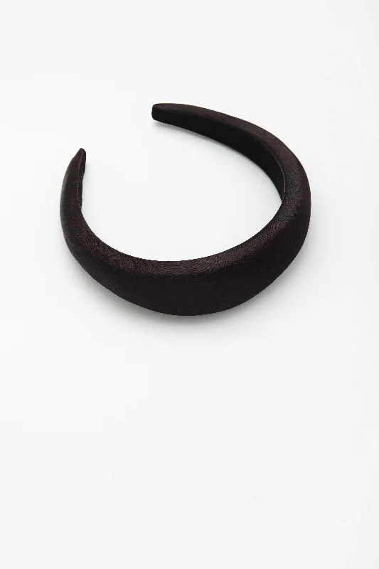 luxury hair accessories for weddings-Zoe Headband Black