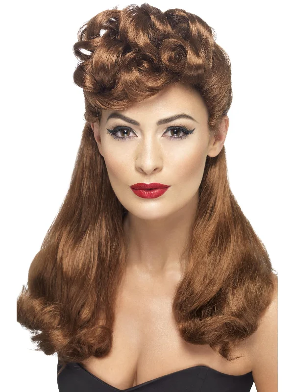 natural hair wigs for every day-40s Vintage Wig, Aubern