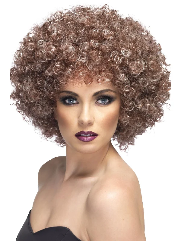 natural curls wigs for bold personality-Afro Wig