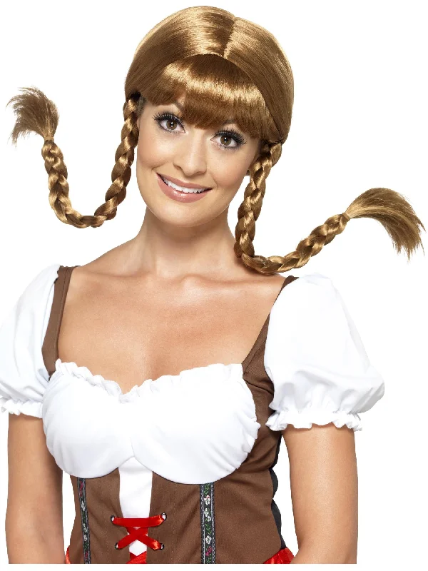 curly bob wigs for women-Bavarian Babe Wig, Plaited