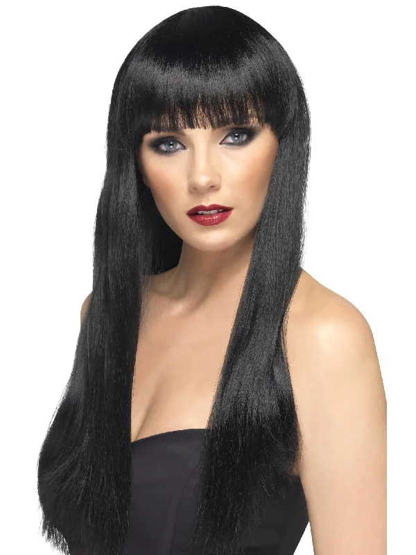 high-quality wigs for thicker hair-Beauty Wig, Black