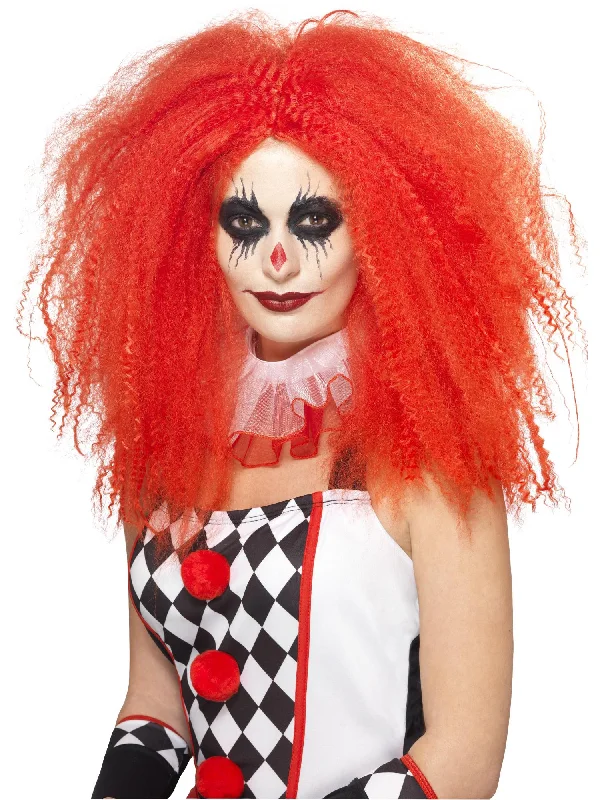 wigs for all types of hair textures-Clown Wig, Crimped