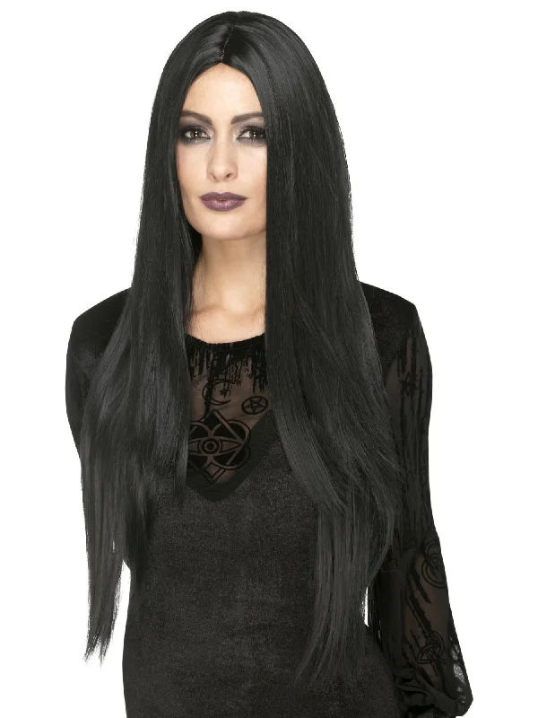 natural-looking wigs for special events-Deluxe Witch Wig