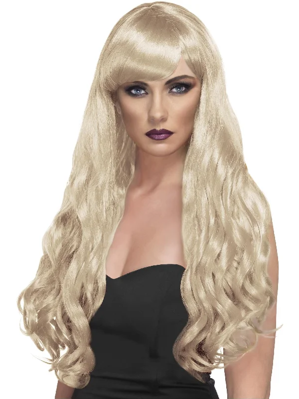 easy-to-use wigs for beginners-Desire Wig, Blonde