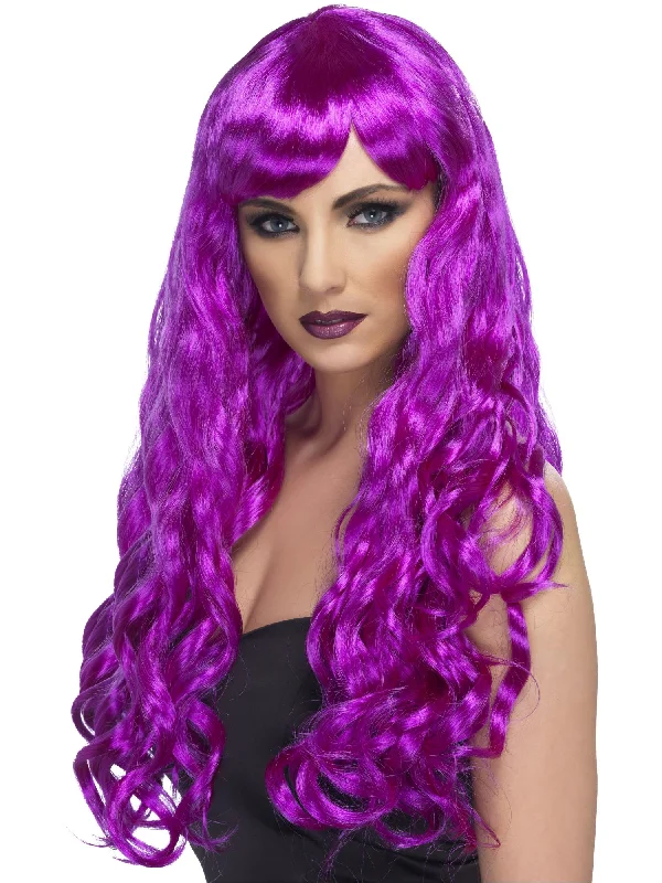 stylish wigs for modern women-Desire Wig, Purple