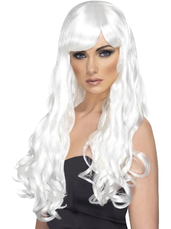 luxurious wigs for formal occasions-Desire Wig, White