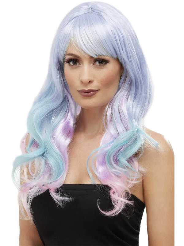 wigs for adding extra length to your hair-Fashion Unicorn Pastel Wig