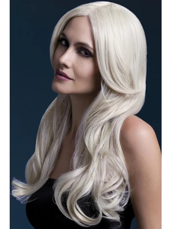 wigs for bold, dramatic hairstyles-Fever Khloe Wig, Blonde