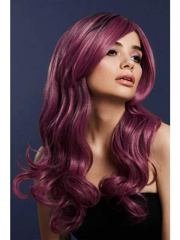 luxurious wigs for formal occasions-Fever Khloe Wig, Mauve