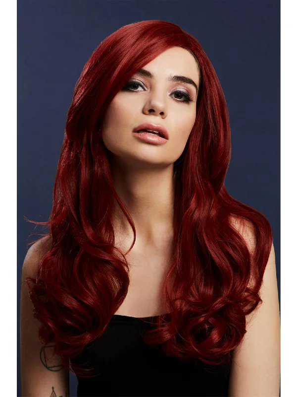 wigs for creating different hair textures-Fever Khloe Wig, Ruby Red