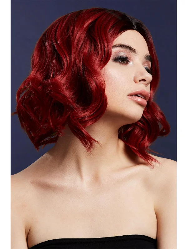 wigs for thick, voluminous hair-Fever Kourtney Wig, Ruby Red