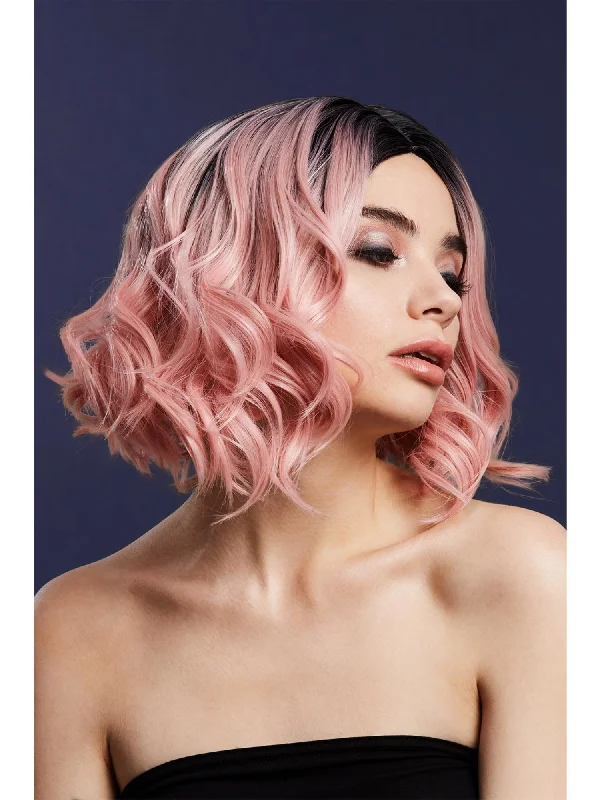 short bob wigs for edgy looks-Fever Kourtney Wig, Baby Pink