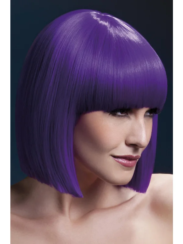 voluminous wigs for fuller appearance-Fever Lola Wig, Purple