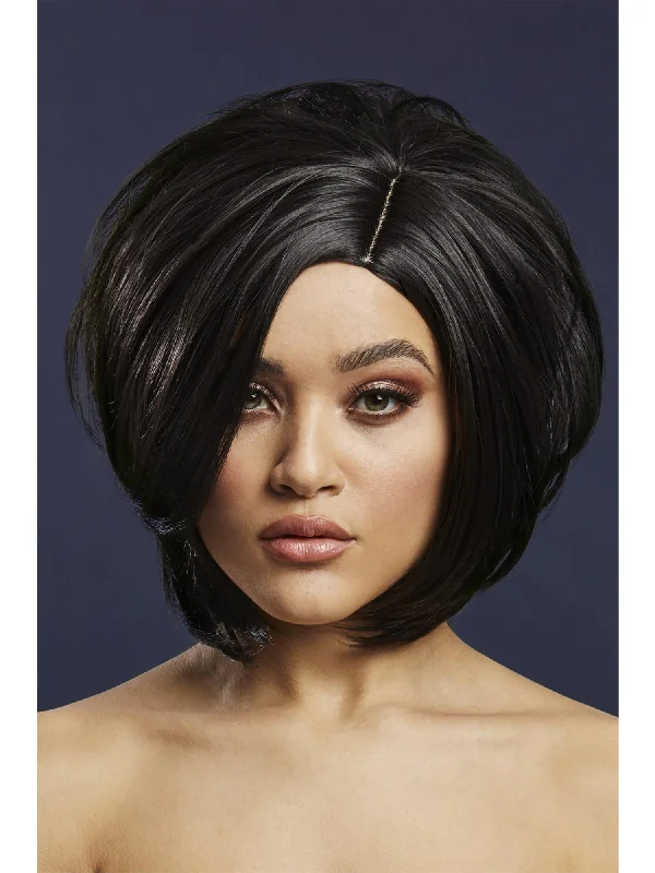 wigs for all types of hair textures-Fever Savanna Wig, Black