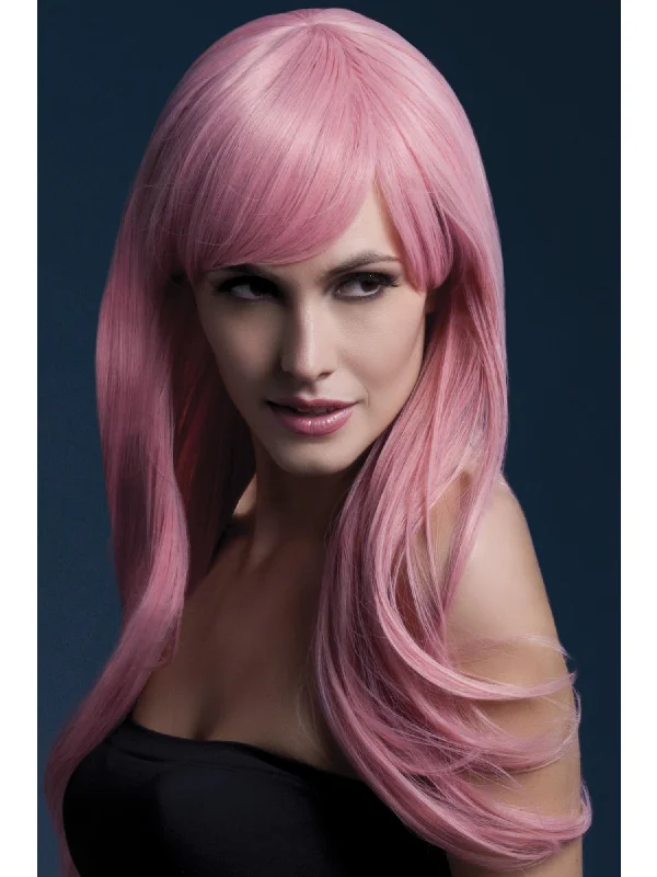 wigs for dramatic and creative looks-Fever Sienna Wig, Pastel Pink