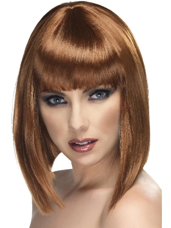 wigs for elegant and refined appearances-Glam Wig, Brown