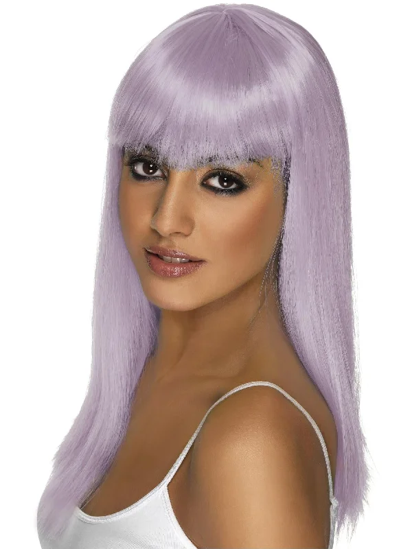 affordable synthetic wigs for everyday wear-Glamourama Wig, Lilac