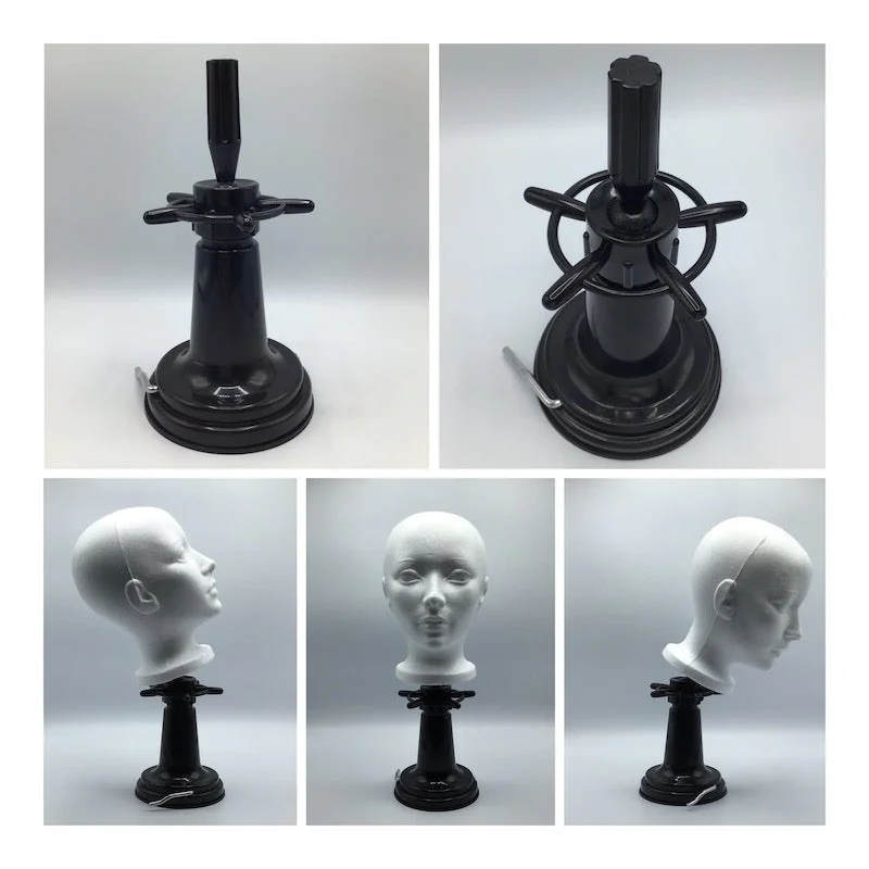 wigs for hot weather with breathable material-Magic Suction Base Wig Stand