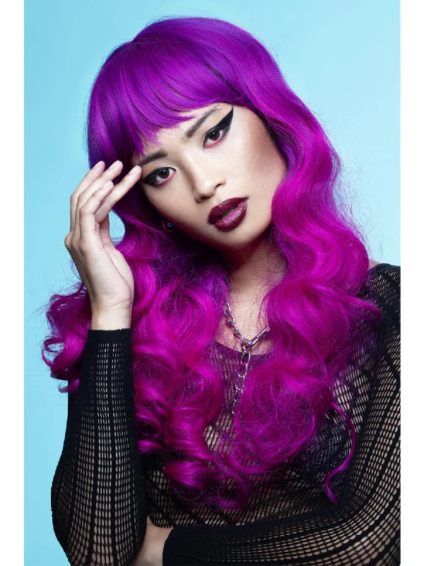 luxury human hair wigs for women-Manic Panic® Fuchsia Passion™ Siren Wig