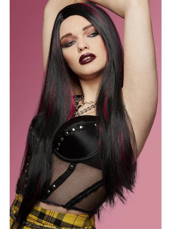 curly lace wigs for bouncy, voluminous hair-Manic Panic® Vampire's Kiss™ Super Vixen Wig