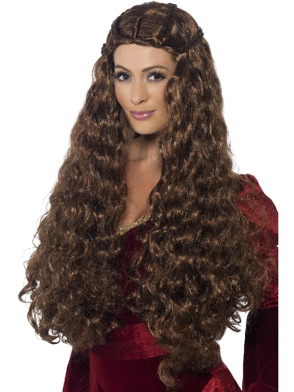 wigs for thick, luxurious hair-Medieval Princess Wig