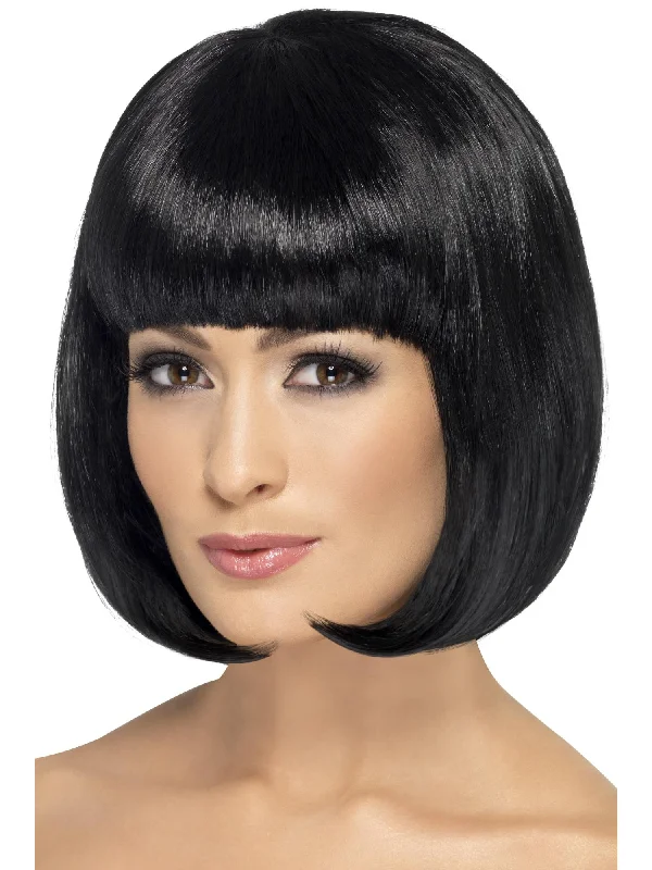 easy-to-use wigs for beginners-Partyrama Wig, Black