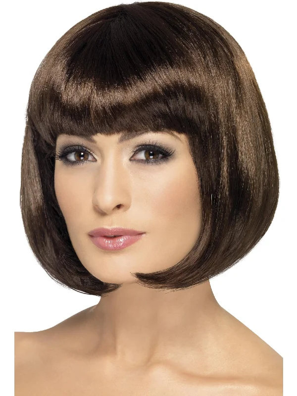 short pixie wigs for women-Partyrama Wig, Brown