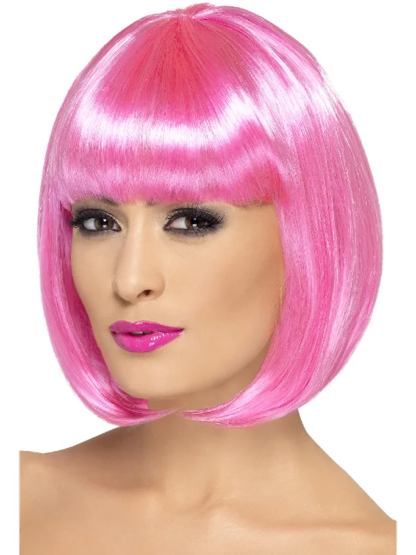 wigs for quick styling solutions-Partyrama Wig, Pink