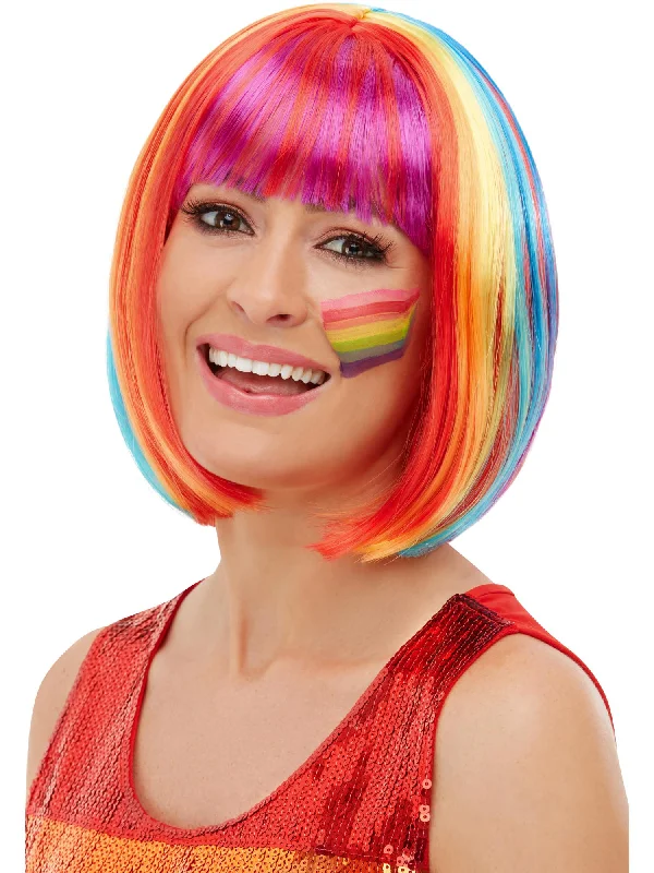 wigs for a seamless natural look-Rainbow Bob Wig