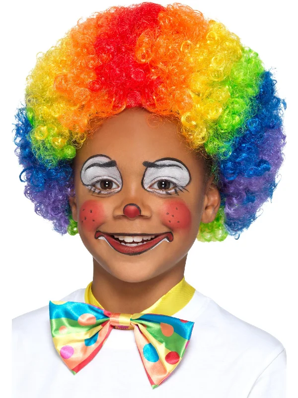 luxury human hair wigs for women-Rainbow Clown Wig, Kids