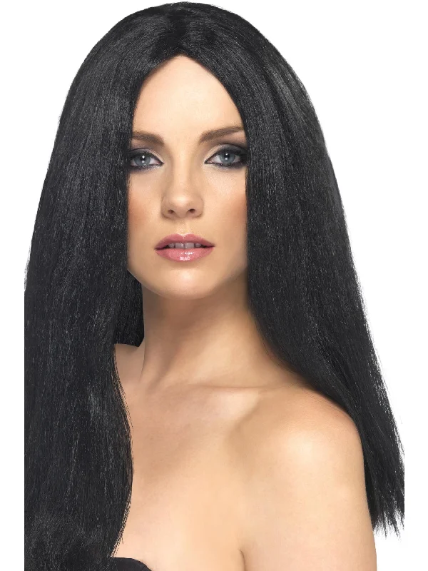 wigs for curly hair styling-Star Style Wig, Black