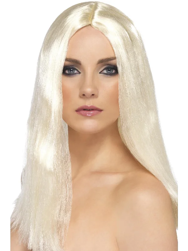 voluminous synthetic wigs for fuller hair-Star Style Wig, Blonde