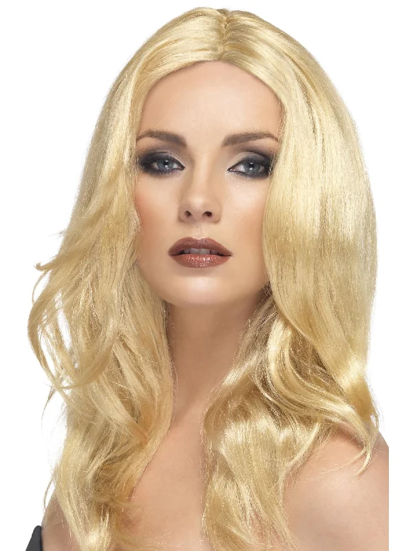 wigs for smooth, natural waves-Superstar Wig, Blonde