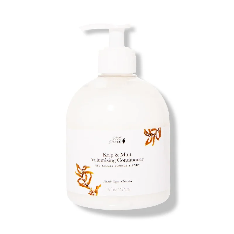 best shampoo for thick, coarse hair hydration -100% Pure Kelp & Mint Volumizing Conditioner Supersize